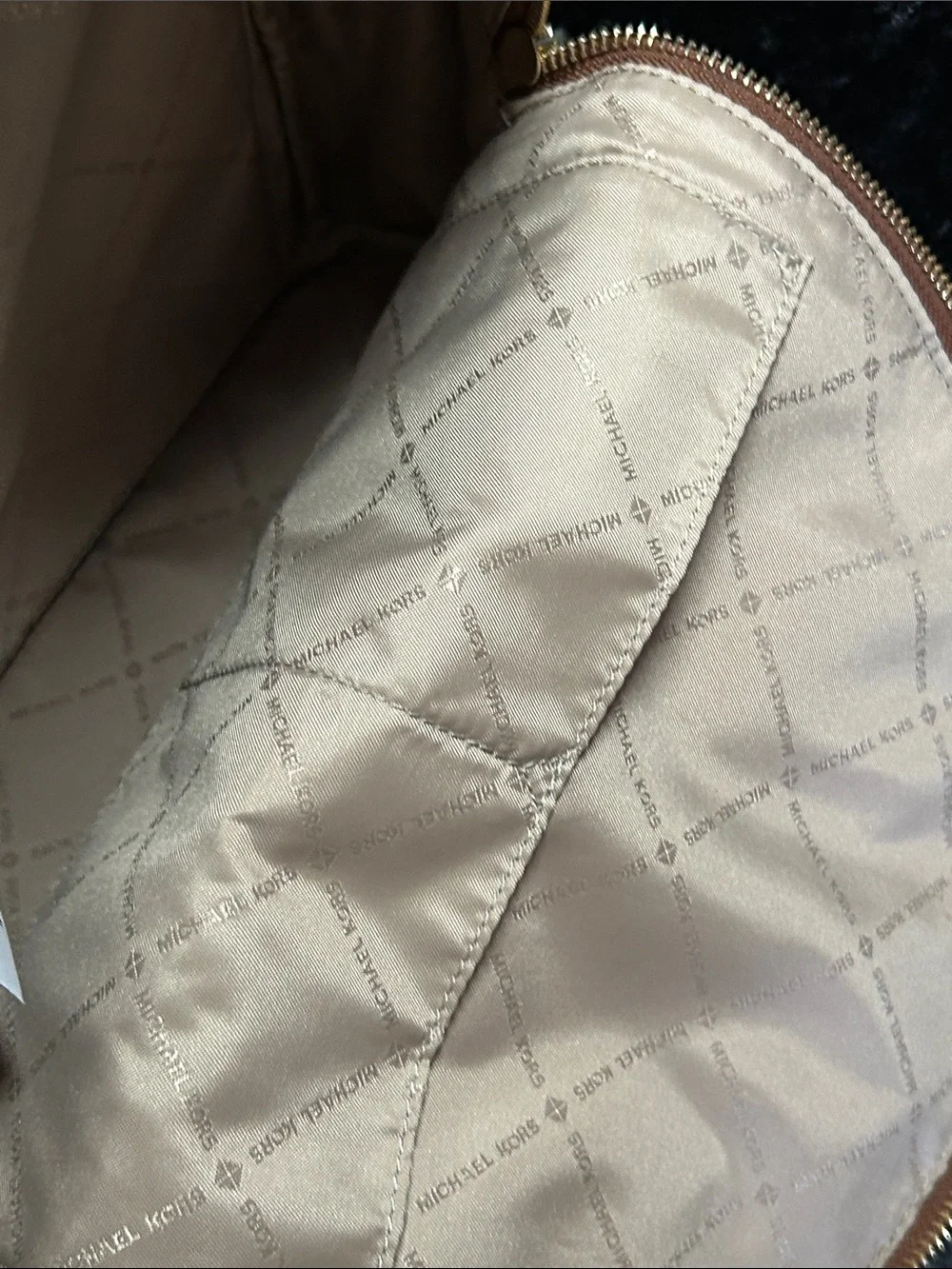Michael Kors Kenly Dark Khaki Nylon LG Backpack